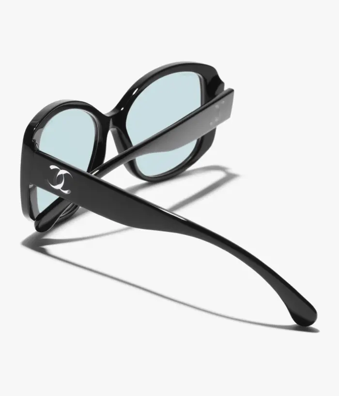 Papillon Acétate & nylon, Noir