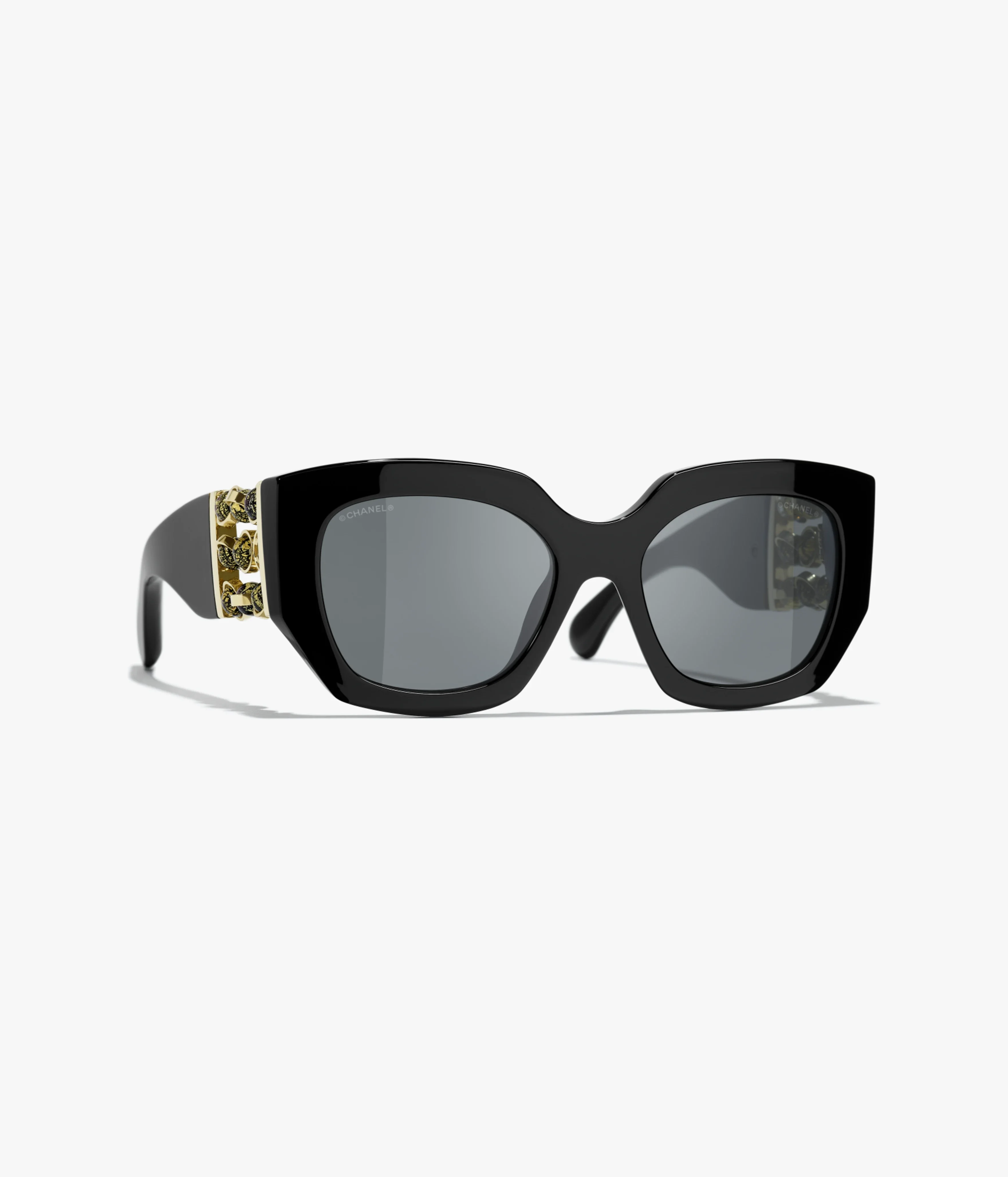 Papillon Acetate & perles de murano, Noir — Acetate & perles de murano, Noir