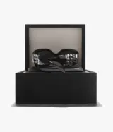 Ovales Acetate & perles de murano, Noir