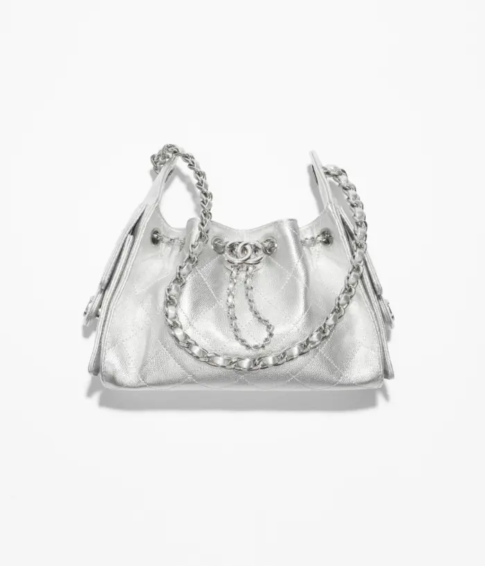 Chanel 25 Mini Veau Argenté