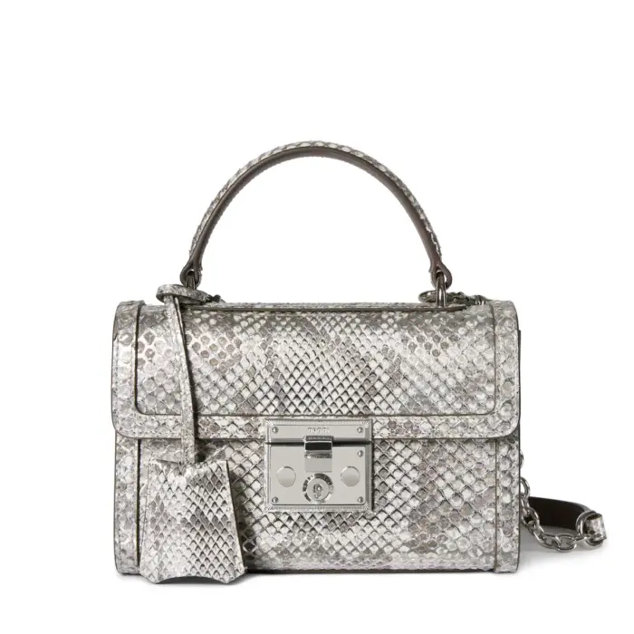 Sac à main Padlock petit format en cuir python