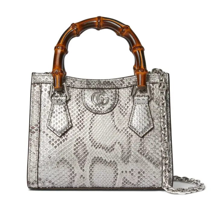 Cabas Gucci Diana petit format en cuir python