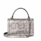 Sac à main Padlock petit format en cuir python