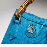 Cabas Gucci Diana en peau de lézard petit format
