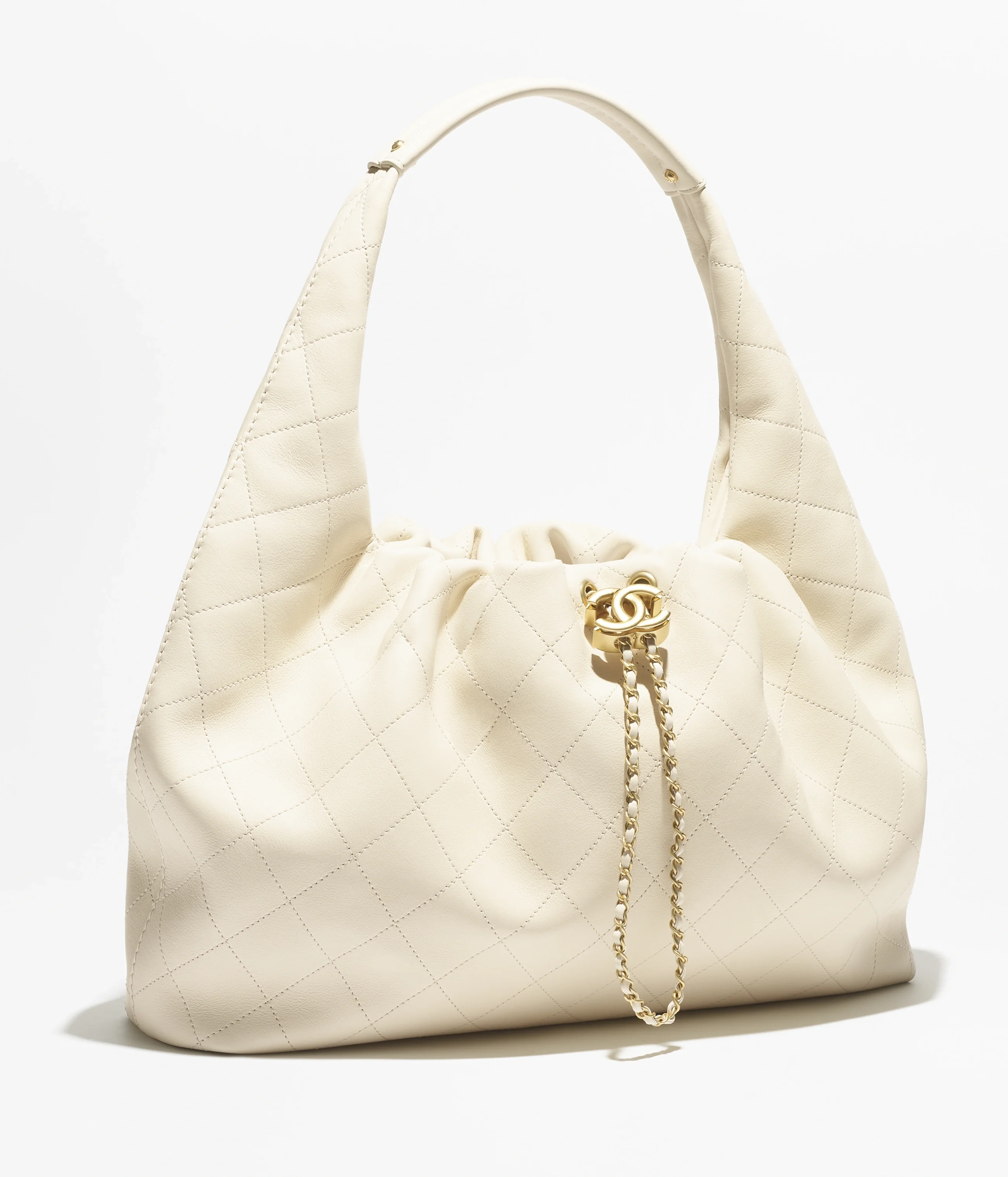 Hobo Maxi Veau — Beige