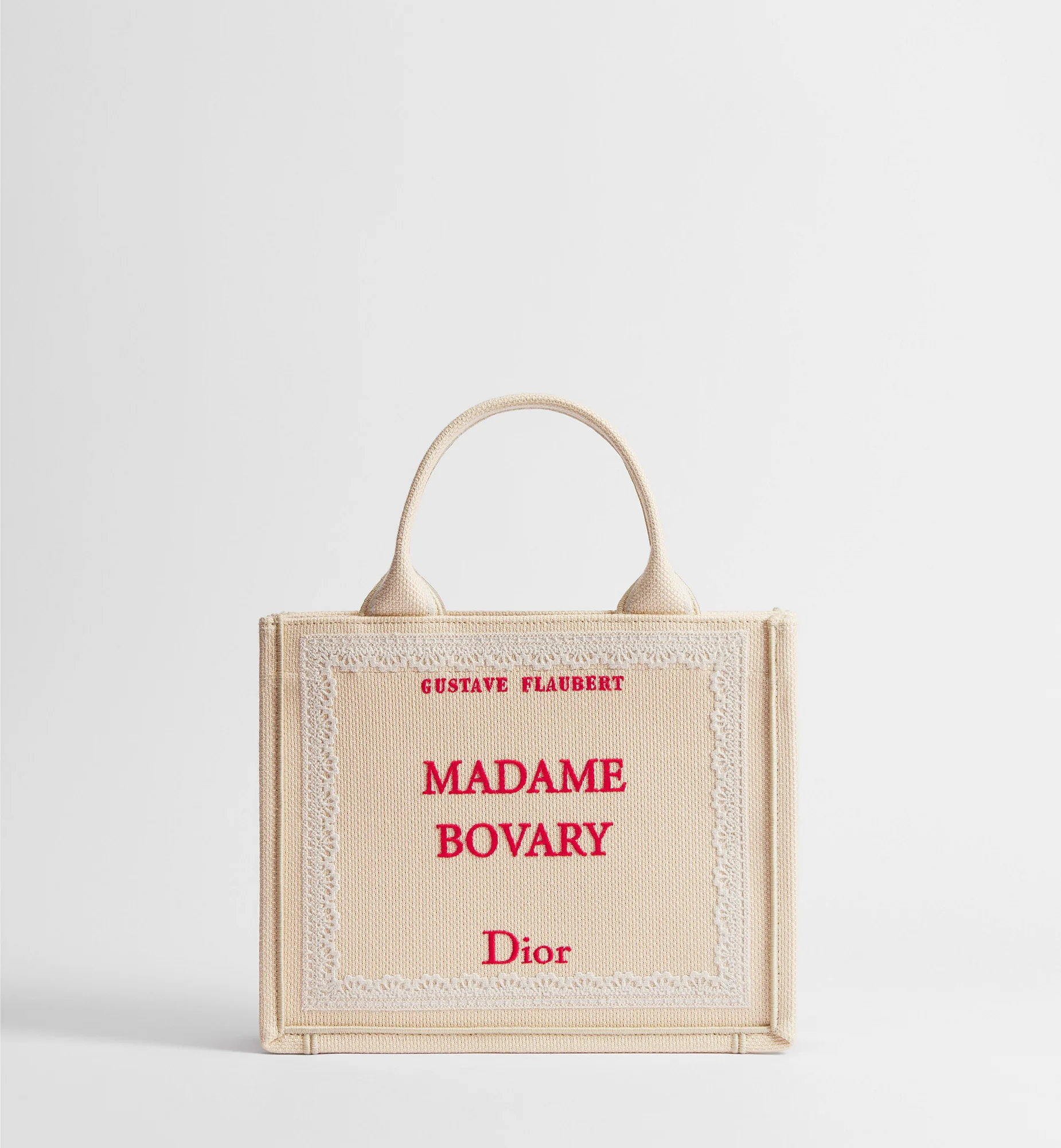 Dior Book Tote Small Veau — Beige