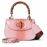 Sac Gucci Bamboo 1947 en python petite taille