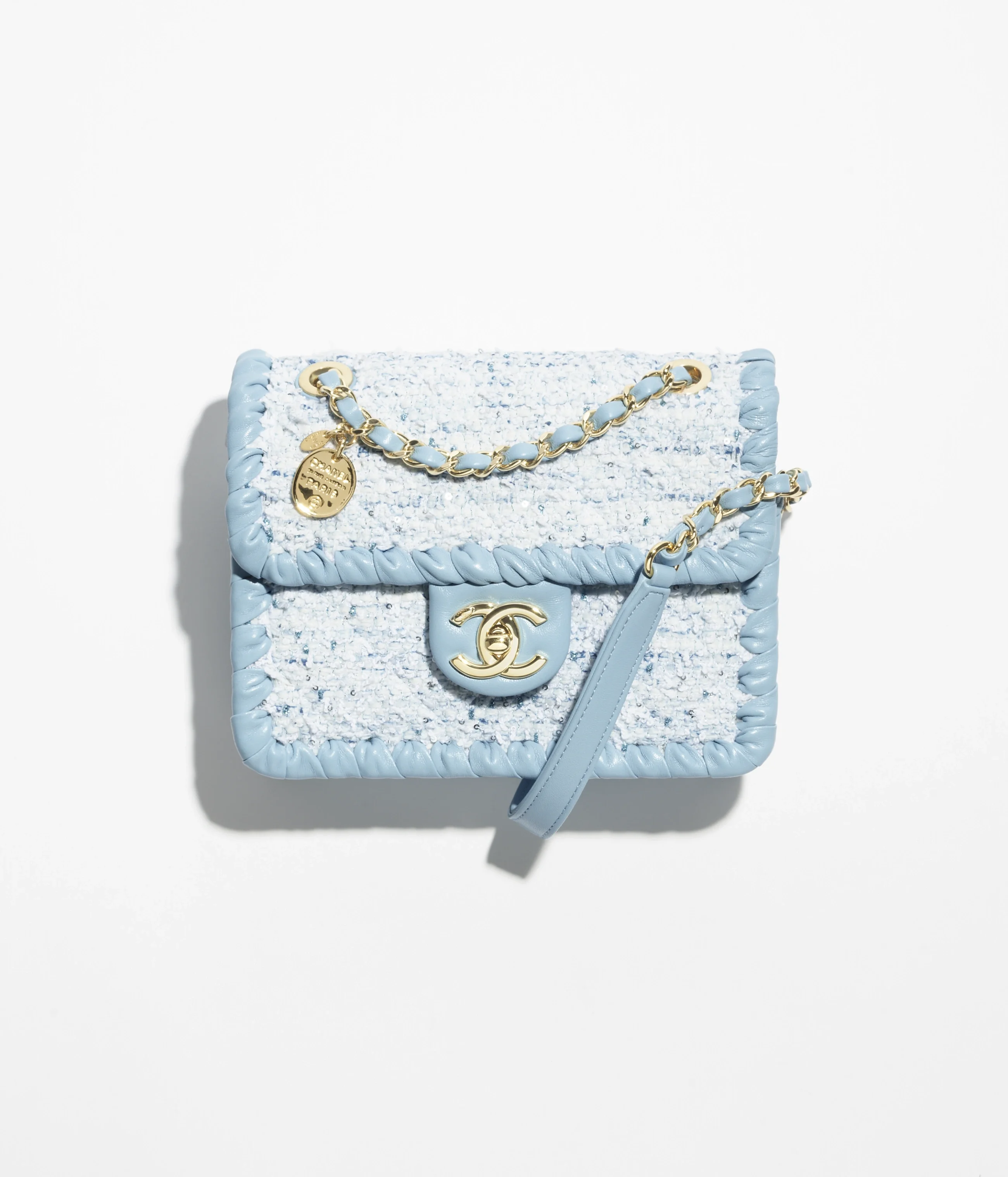 Sac a Rabat Mini Tweed — Blanc