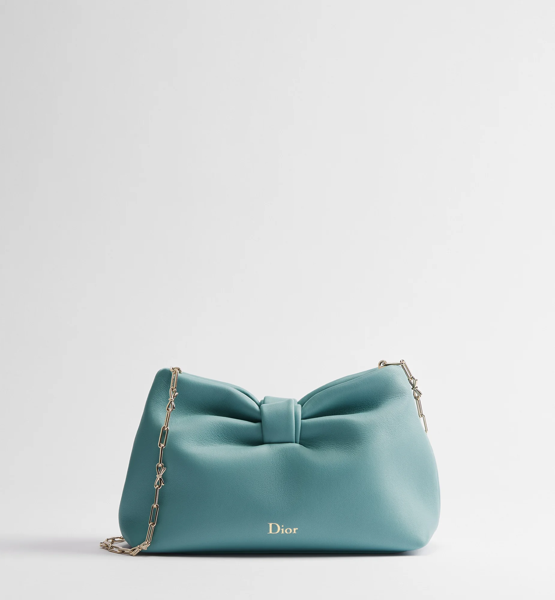 Dior Bow Small Agneau — Bleu
