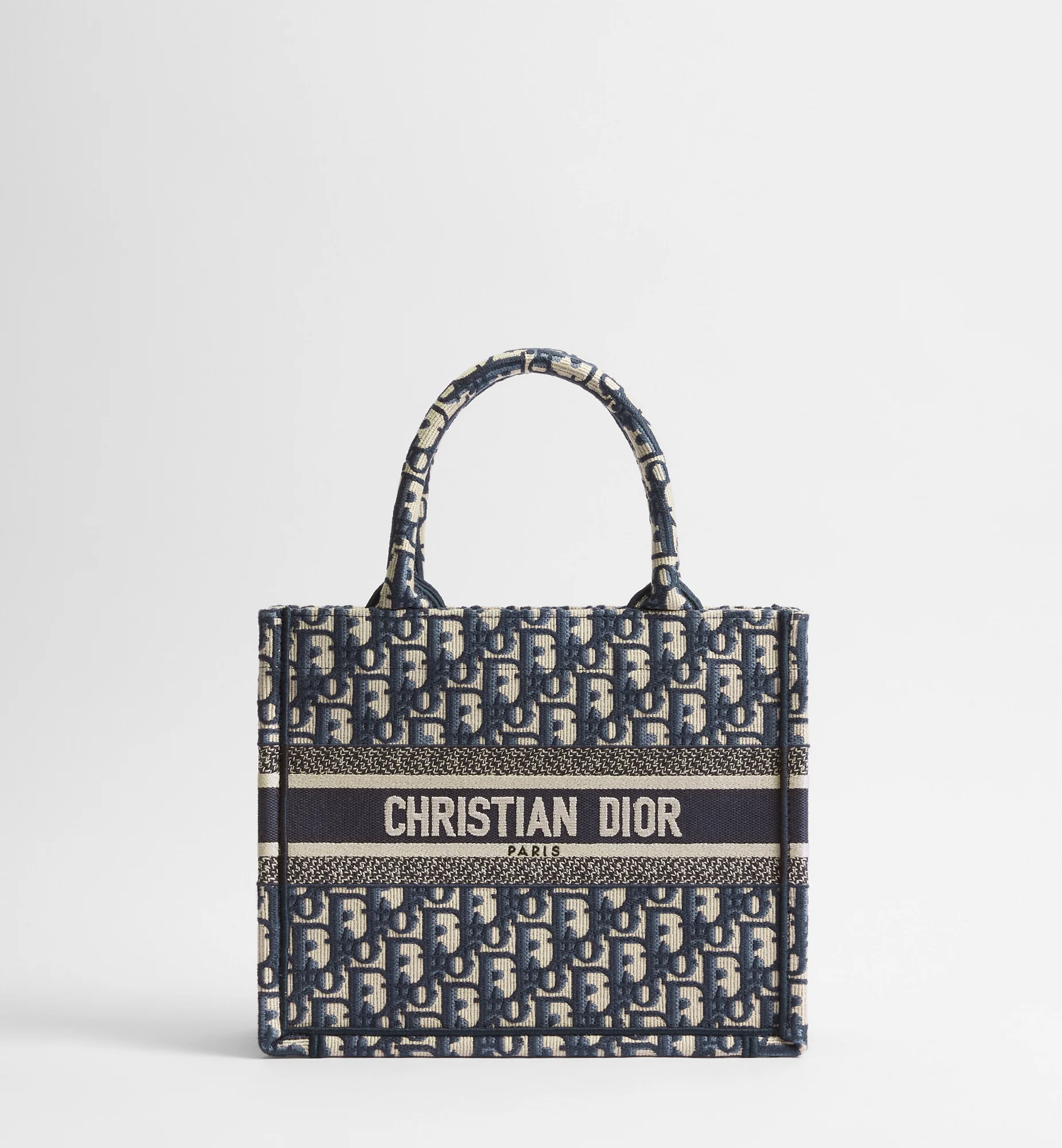Dior Book Tote Small Oblique — Bleu
