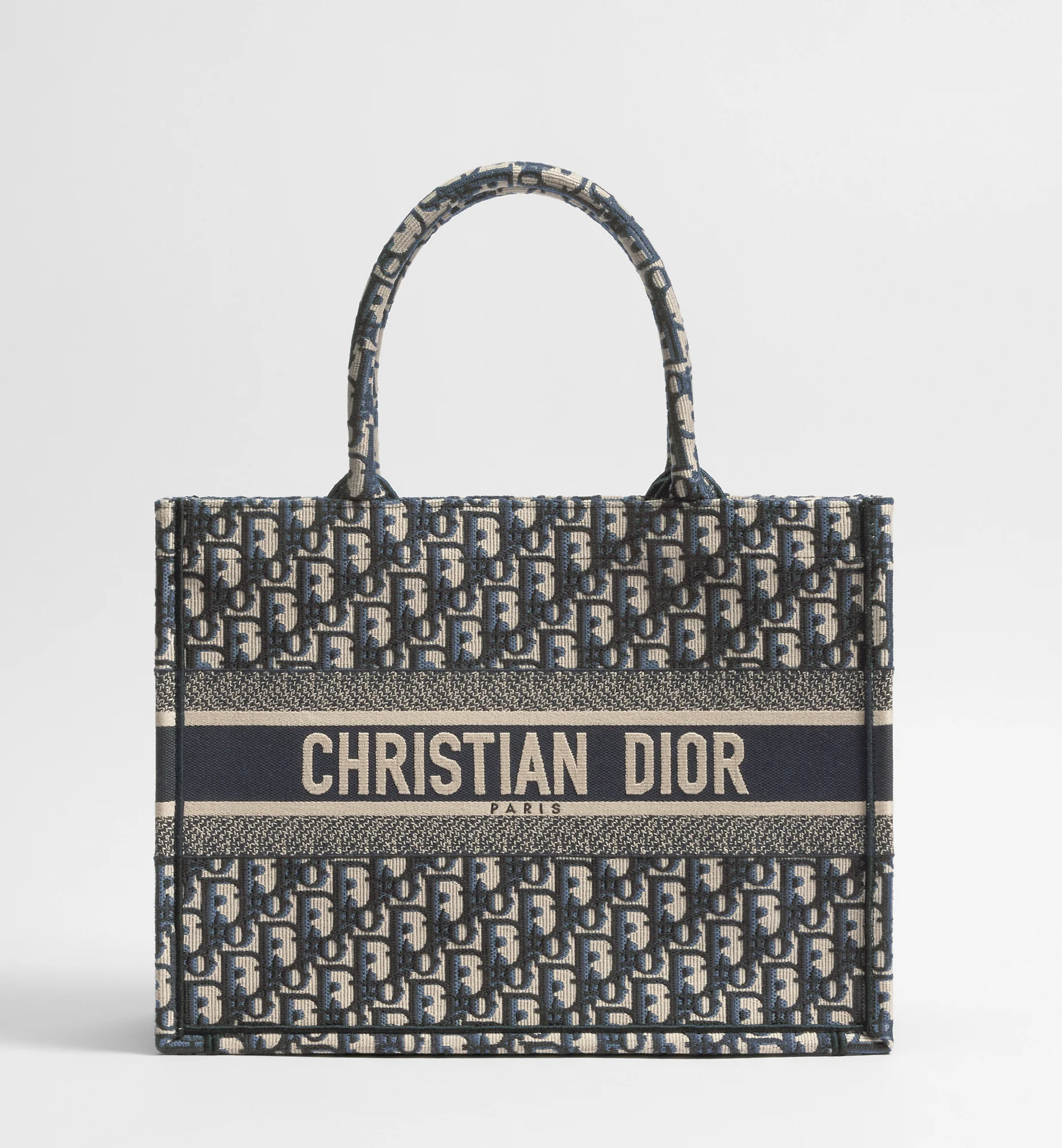 Dior Book Tote Medium Oblique — Bleu