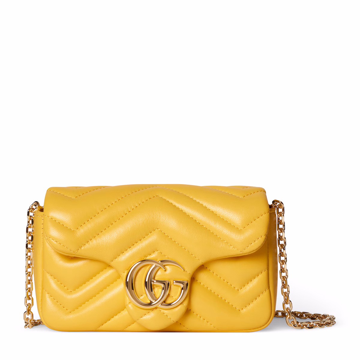 Sac GG Marmont mini format — cuir jaune