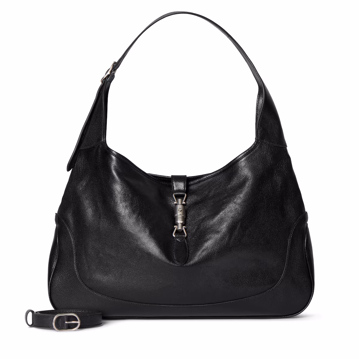 Sac à bandoulière Gucci Jackie 1961 grand format — cuir noir