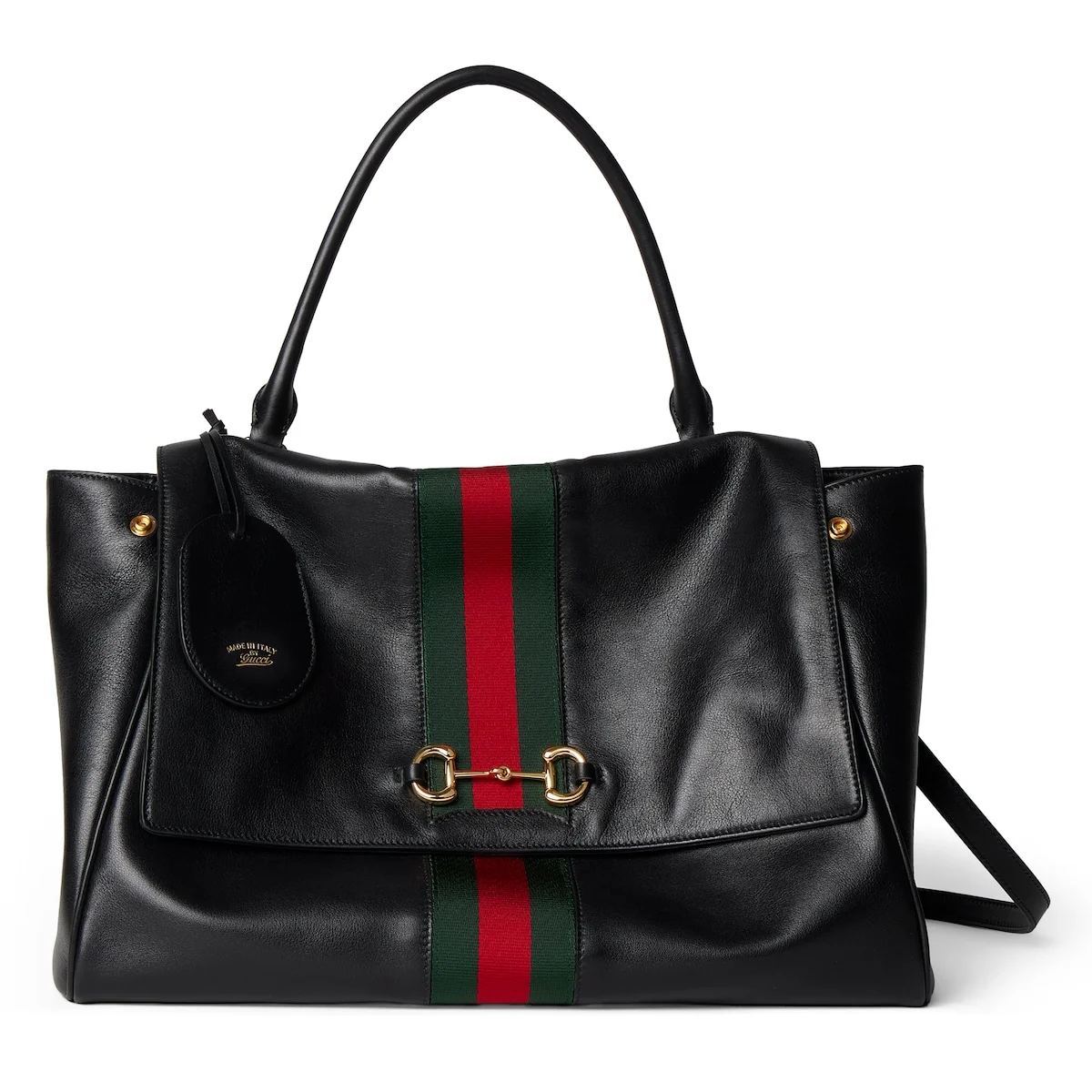 Sac à main Paparazzo grand format — cuir noir