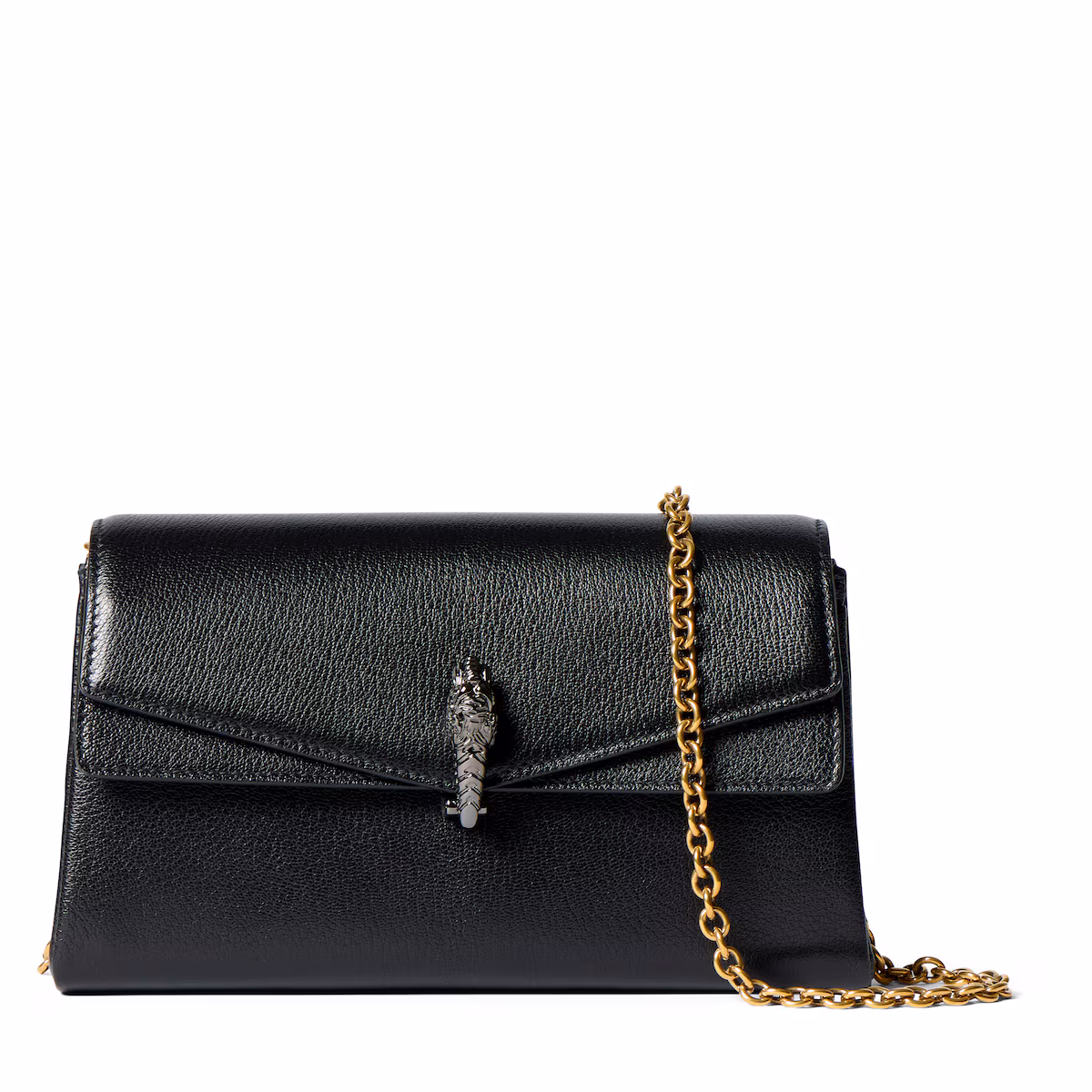 Sac à épaule Dionysus petit format — cuir noir