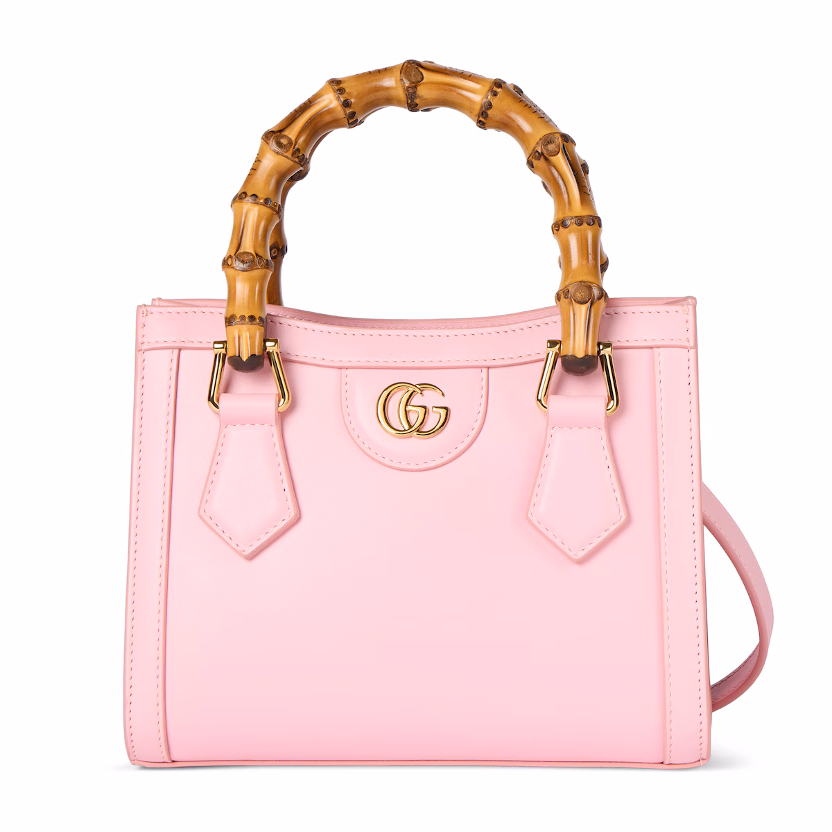 Cabas Gucci Diana petit format — cuir rose clair
