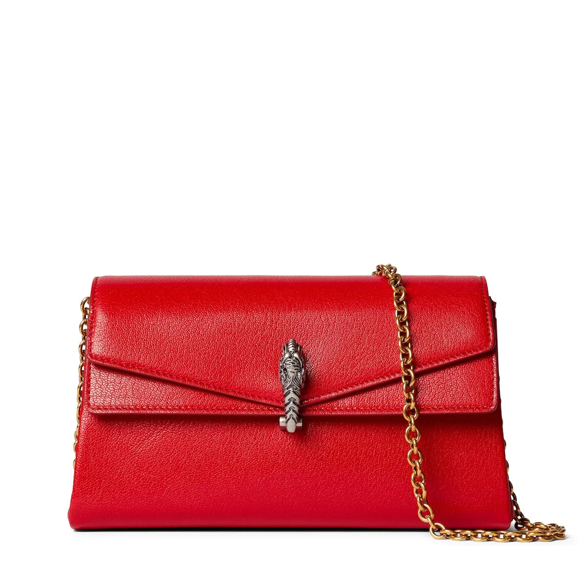 Sac à épaule Dionysus petit format — cuir rouge