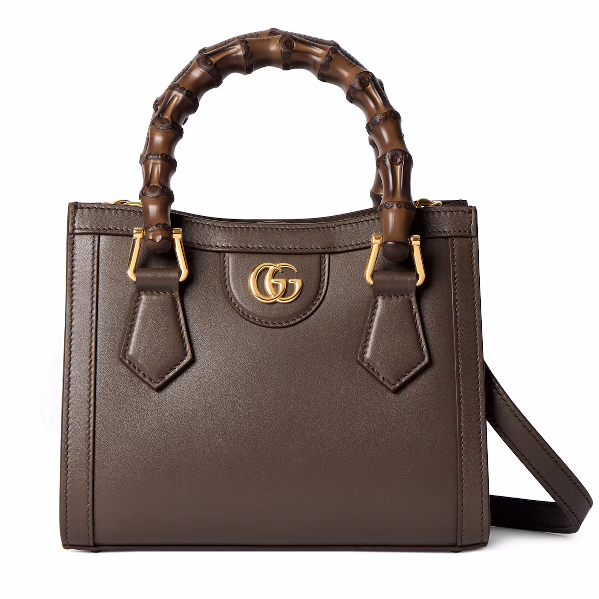 Cabas Gucci Diana petit format — cuir taupe foncé