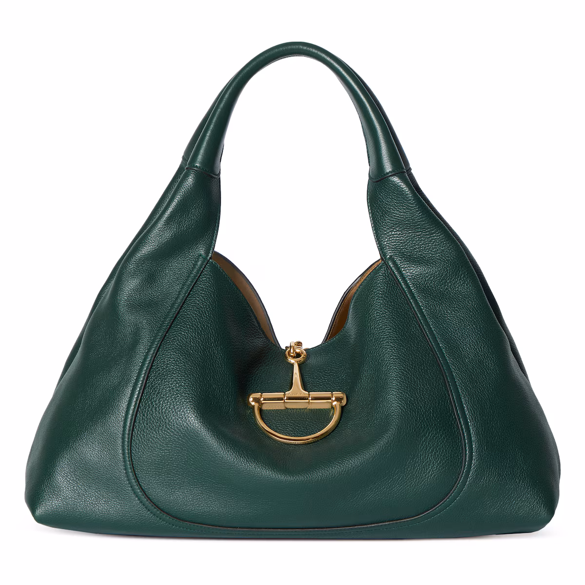 Sac à épaule Gucci Softbit maxi format — cuir vert