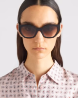 Logo Prada Dégradés Opaques Marron Foncé