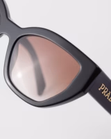 Logo Prada Dégradés Opaques Marron Foncé