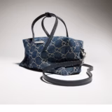 Sac boston petit format avec plaque Gucci