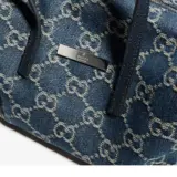 Sac boston petit format avec plaque Gucci