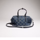 Sac boston petit format avec plaque Gucci