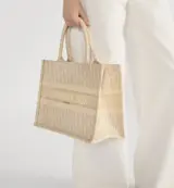 Dior Book Tote Medium Oblique Dore
