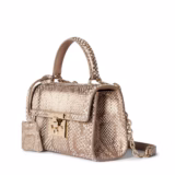 Sac à main Padlock petit format en cuir python