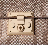 Sac à main Padlock petit format en cuir python