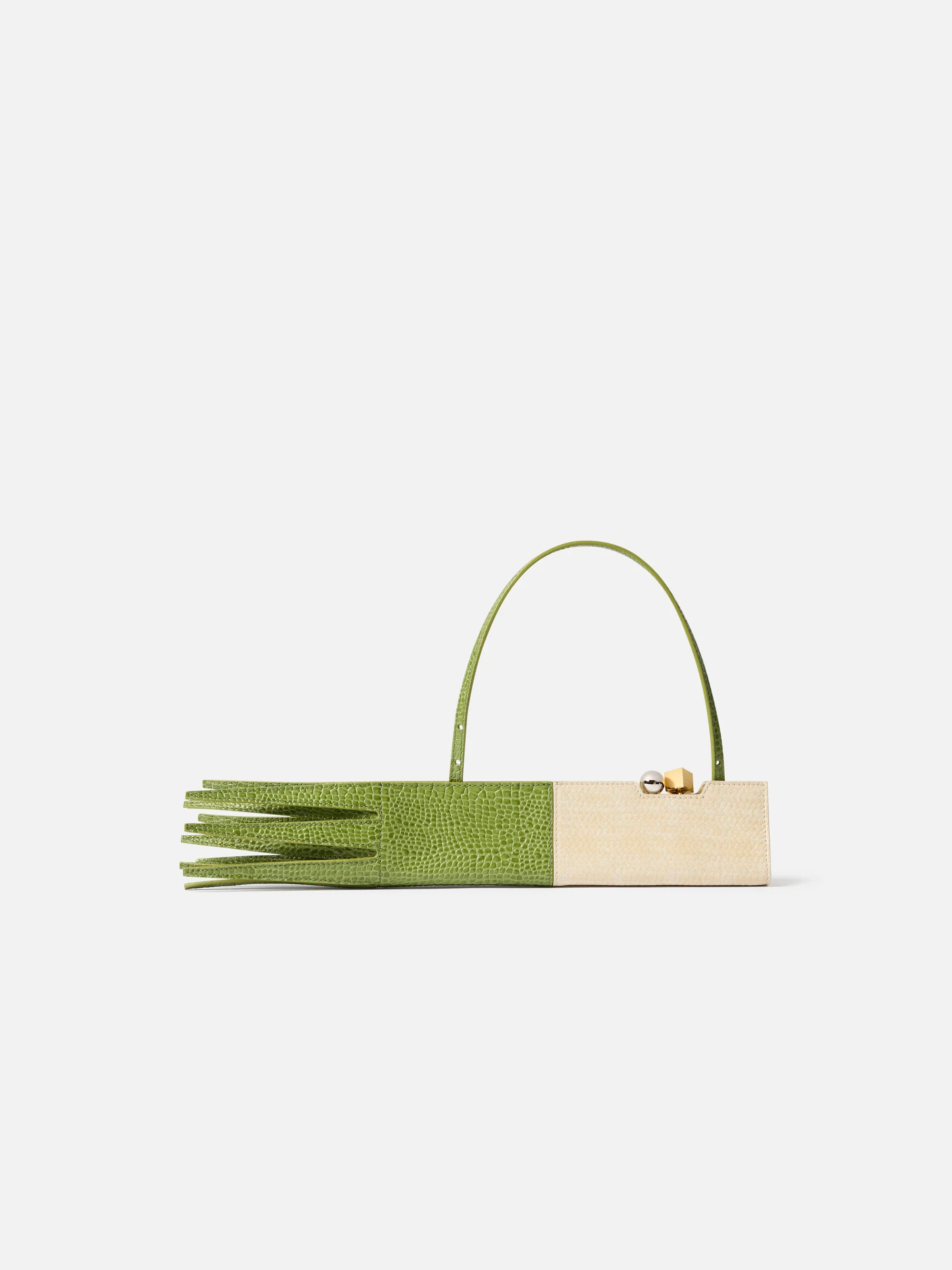 La pochette Poireau — Vert Ivoire