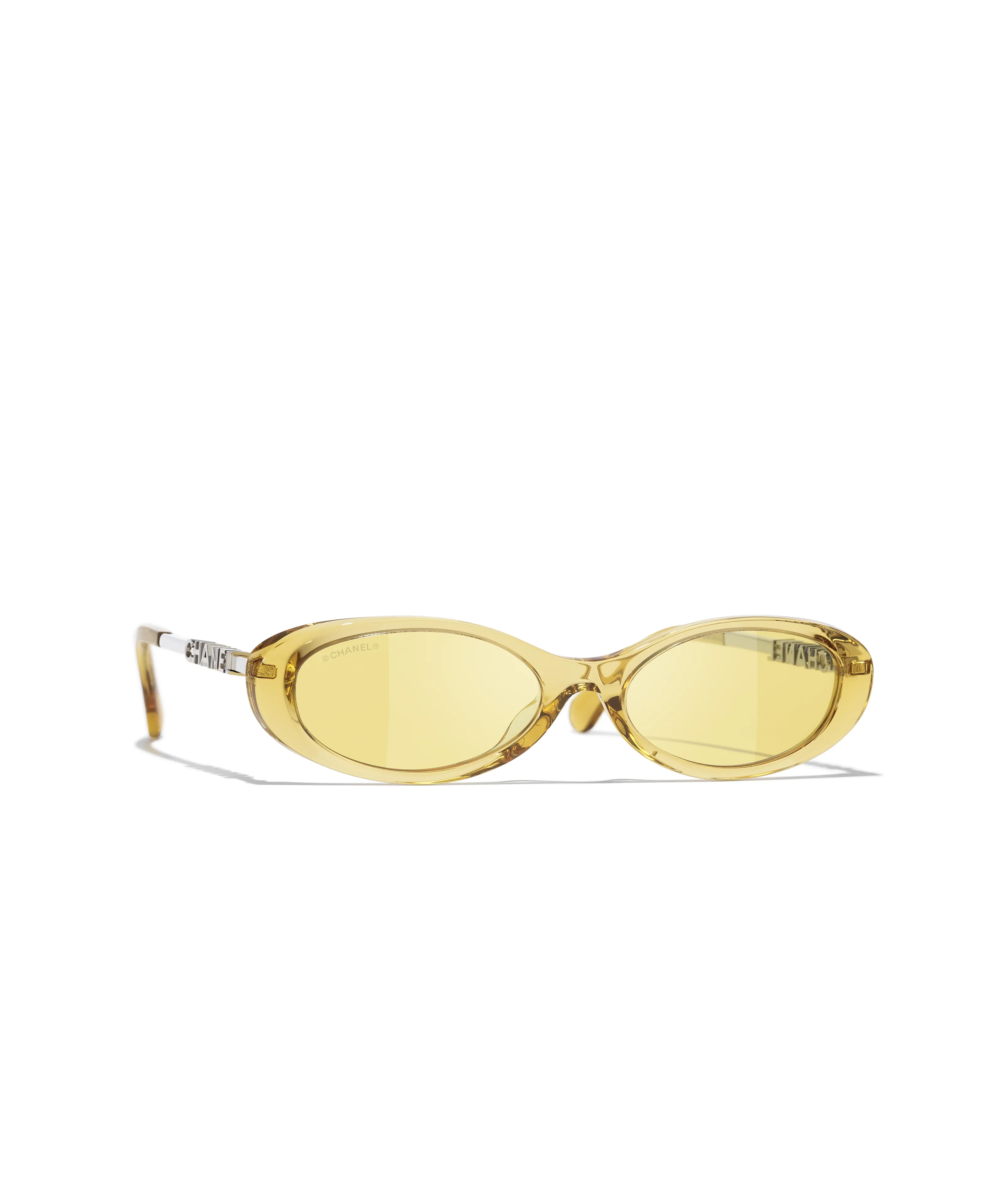 Ovales Jaune transparent — Jaune transparent