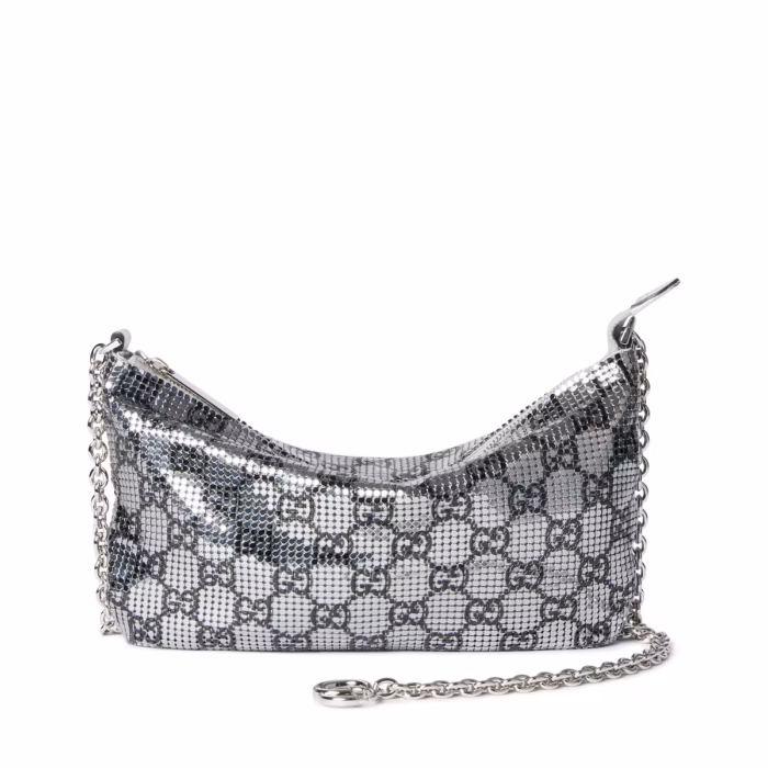 Sac de soirée métallique avec charm