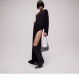 Sac de soirée métallique avec charm
