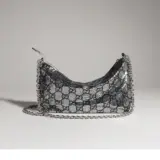 Sac de soirée métallique avec charm