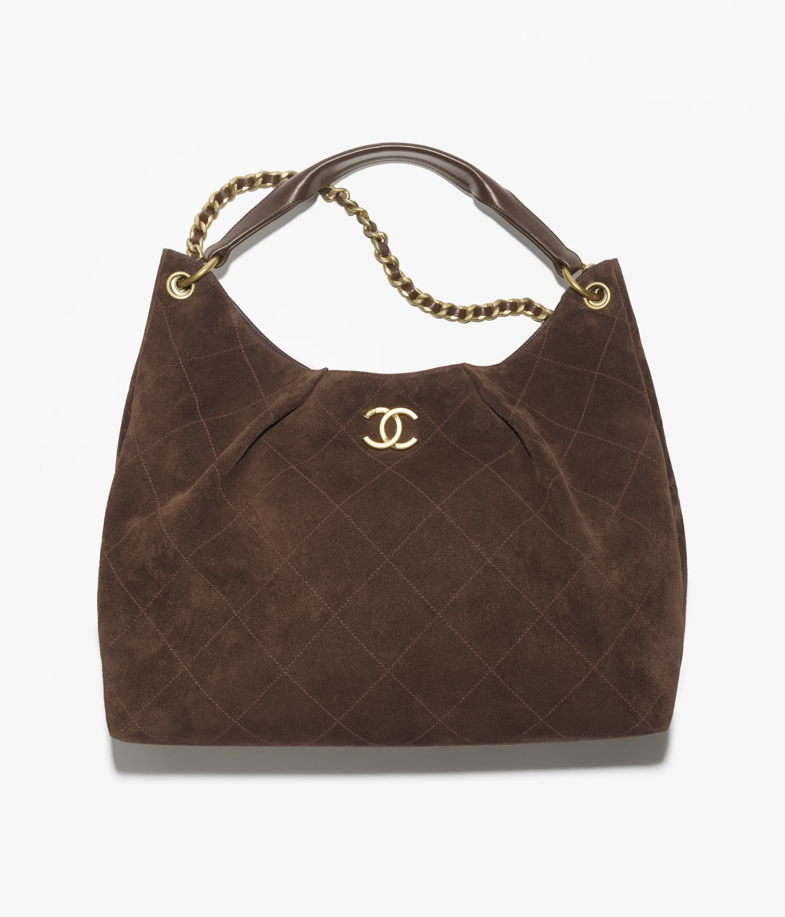 Hobo Maxi Agneau — Marron
