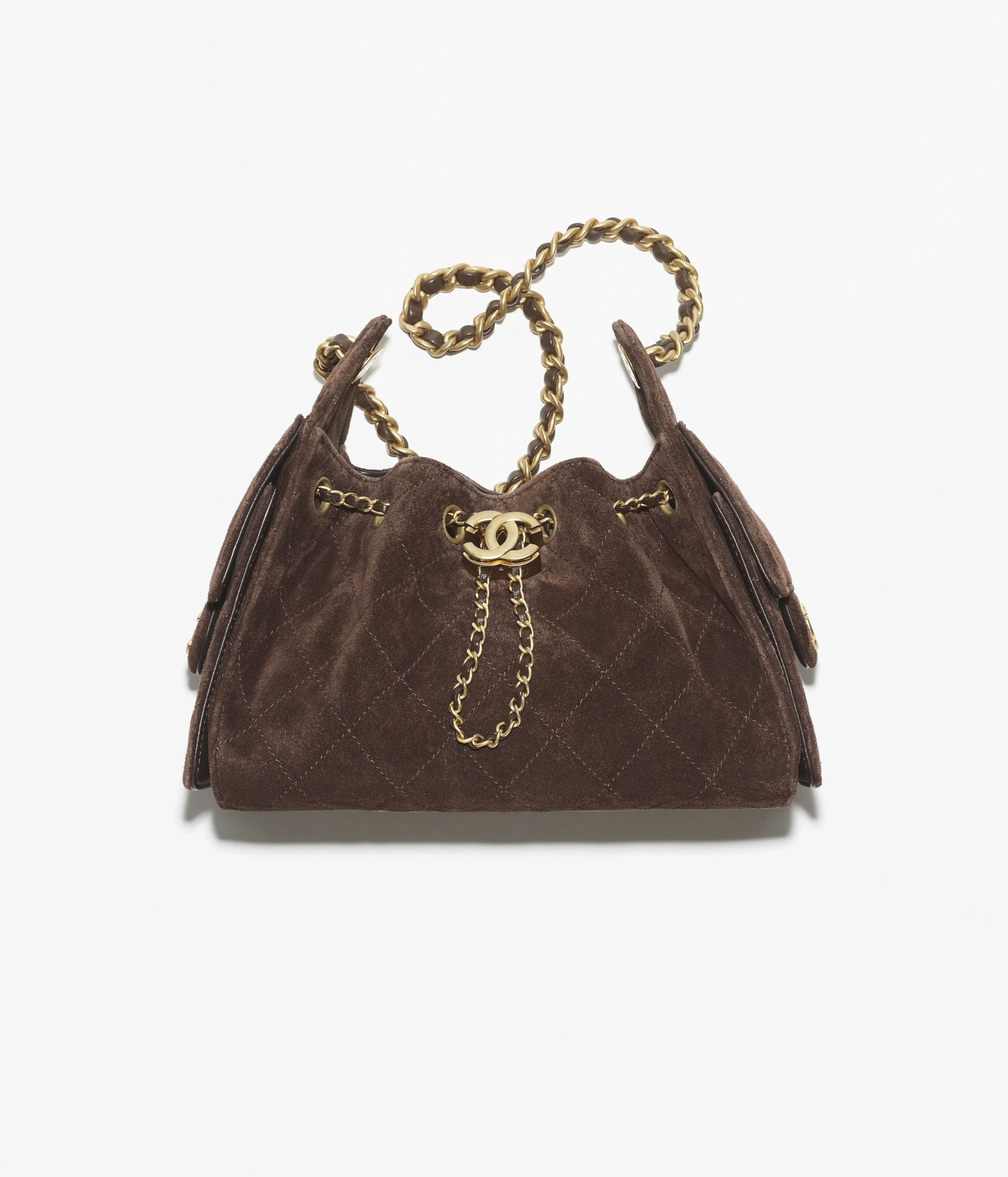 Chanel 25 Mini Veau — Marron
