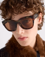 Logo Prada Marron Chocolat