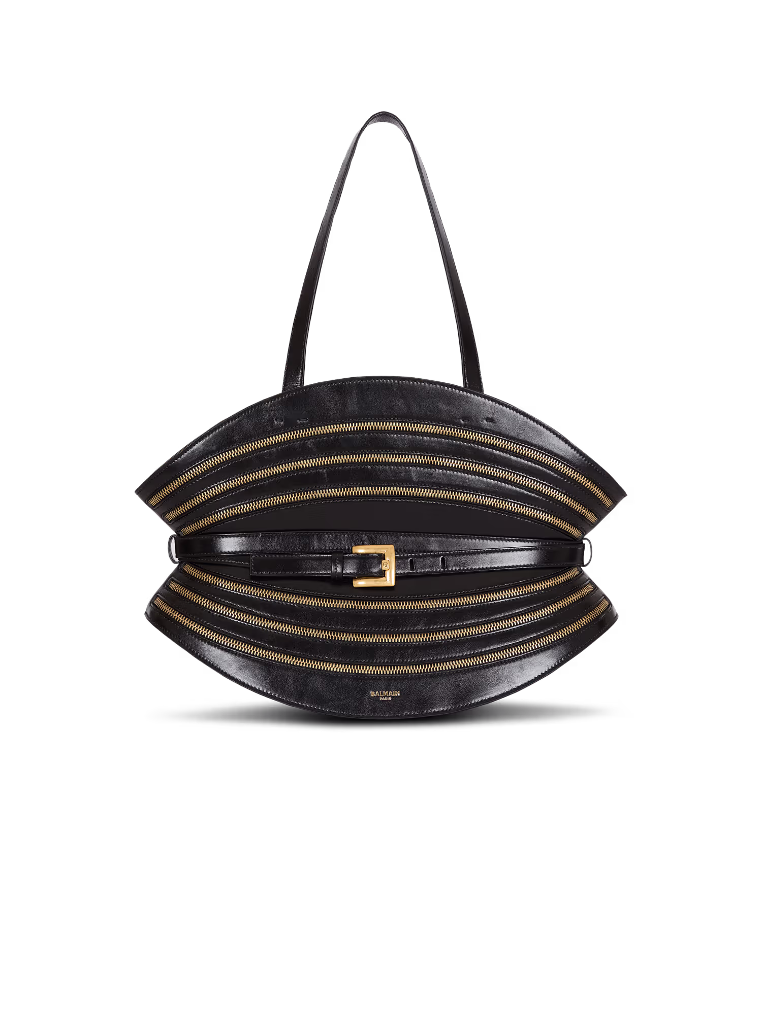 Sac Shuffle Medium Zips en cuir de veau