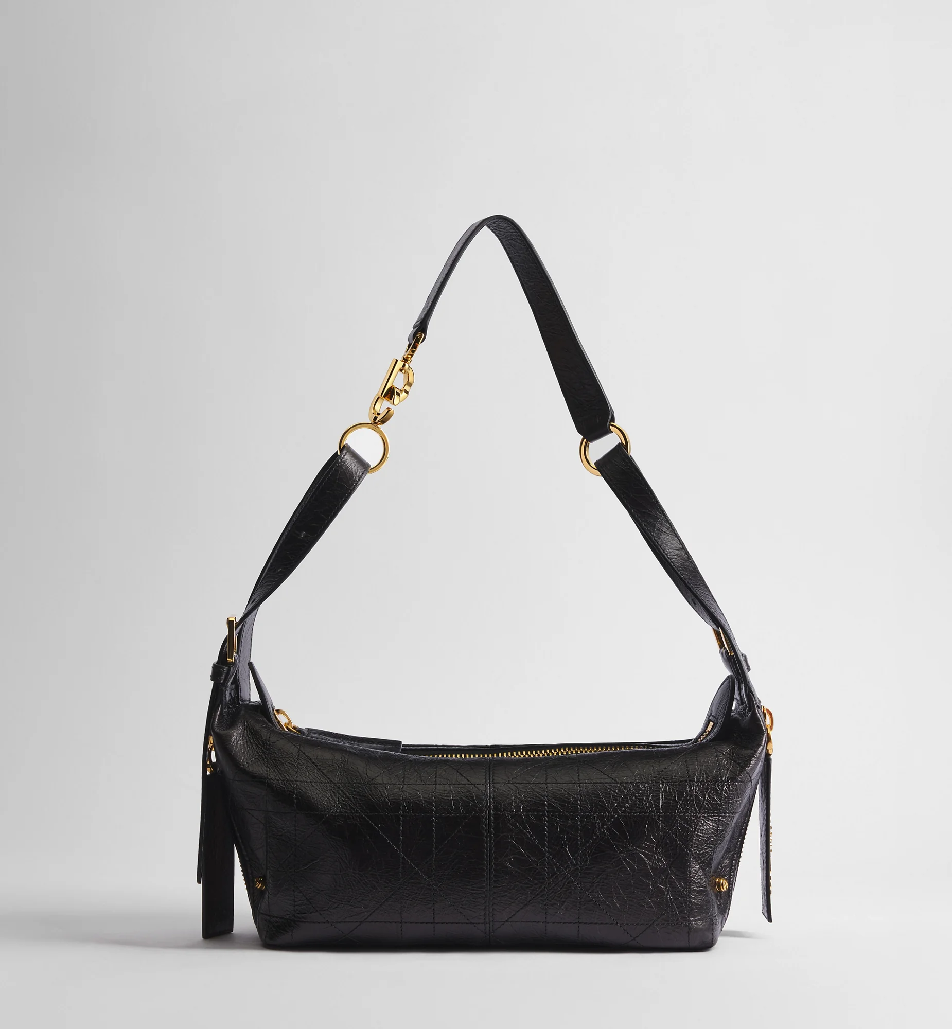 D-Journey Small de veau craquelé — Noir