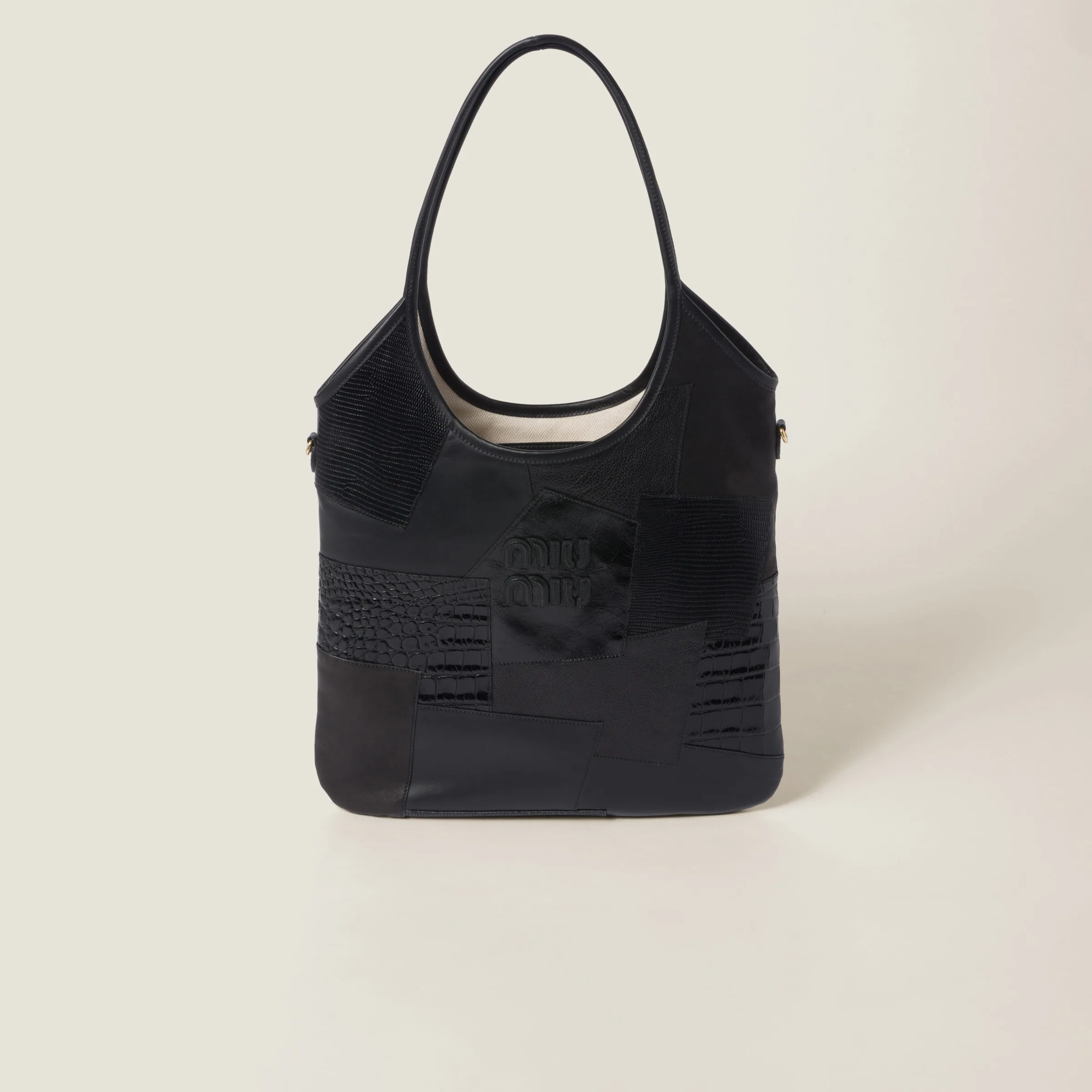 Patchwork Tote — Noir