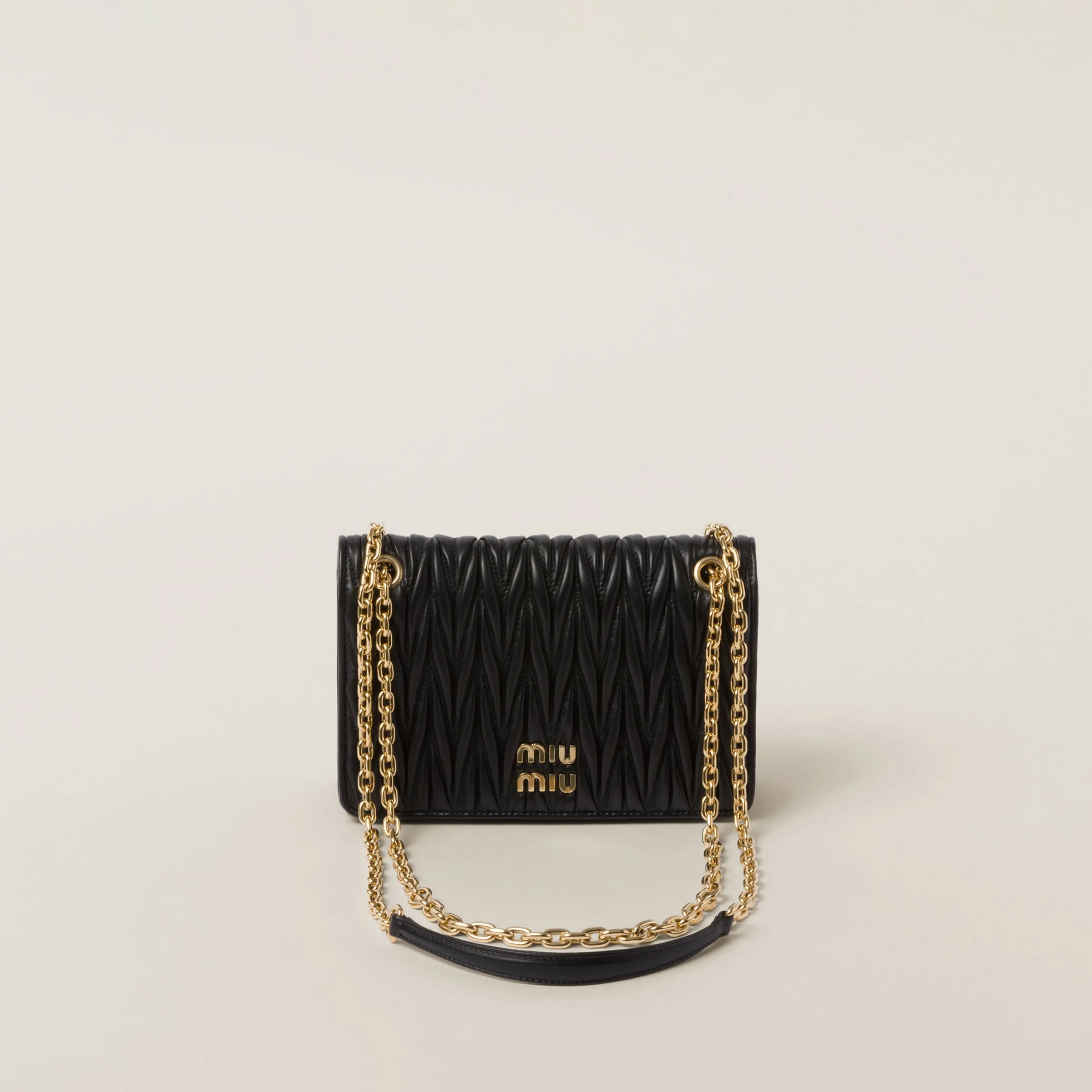 Chain Mini Padded — Noir