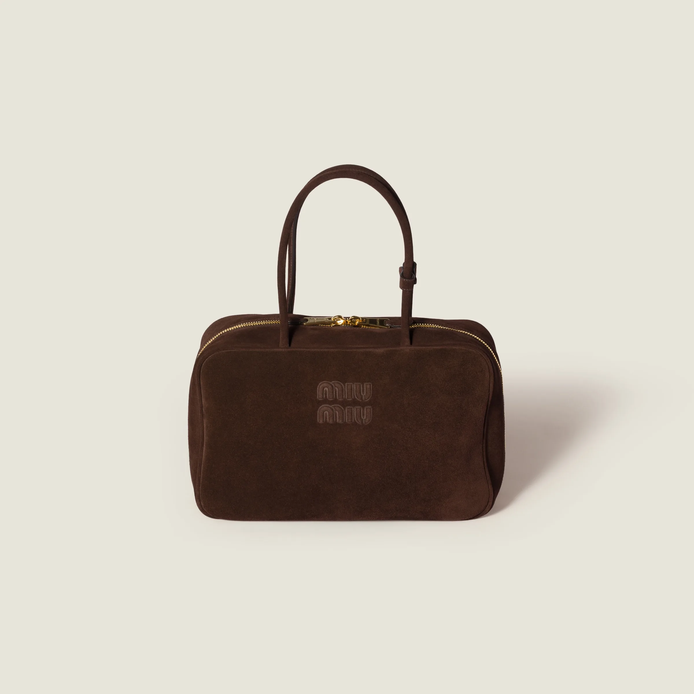 Suede Bag — Noir profond