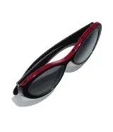 Ovales Noir & rouge