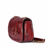 Sac à épaule Gucci Blondie en python taille moyenne