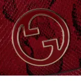 Sac à épaule Gucci Blondie en python taille moyenne