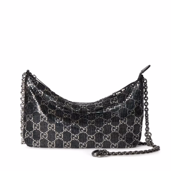 Sac de soirée métallique avec charm