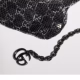 Sac de soirée métallique avec charm