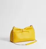 Dior Bow Small Agneau Cuir D'Agneau Buttercup